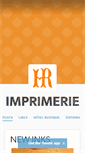 Mobile Screenshot of imprimerie.hotelrustique.info